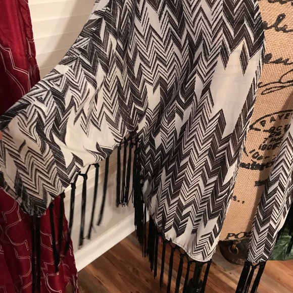 ♦️SOLD♦️Fringe cardigan - Picture 3 of 5